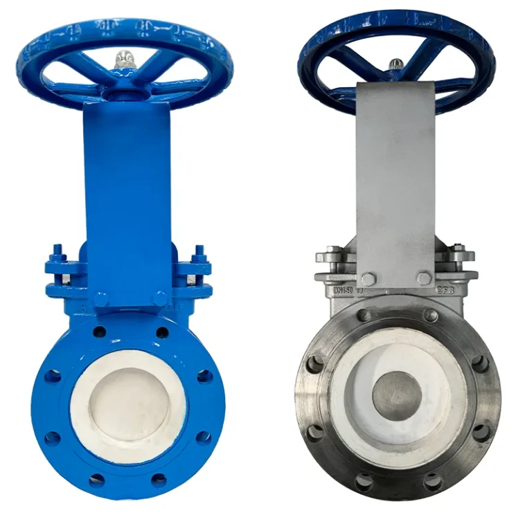 Chinese Factory ASTM Wafer Lug Type Stainless Steel Manual Operation Knife Gate Valve