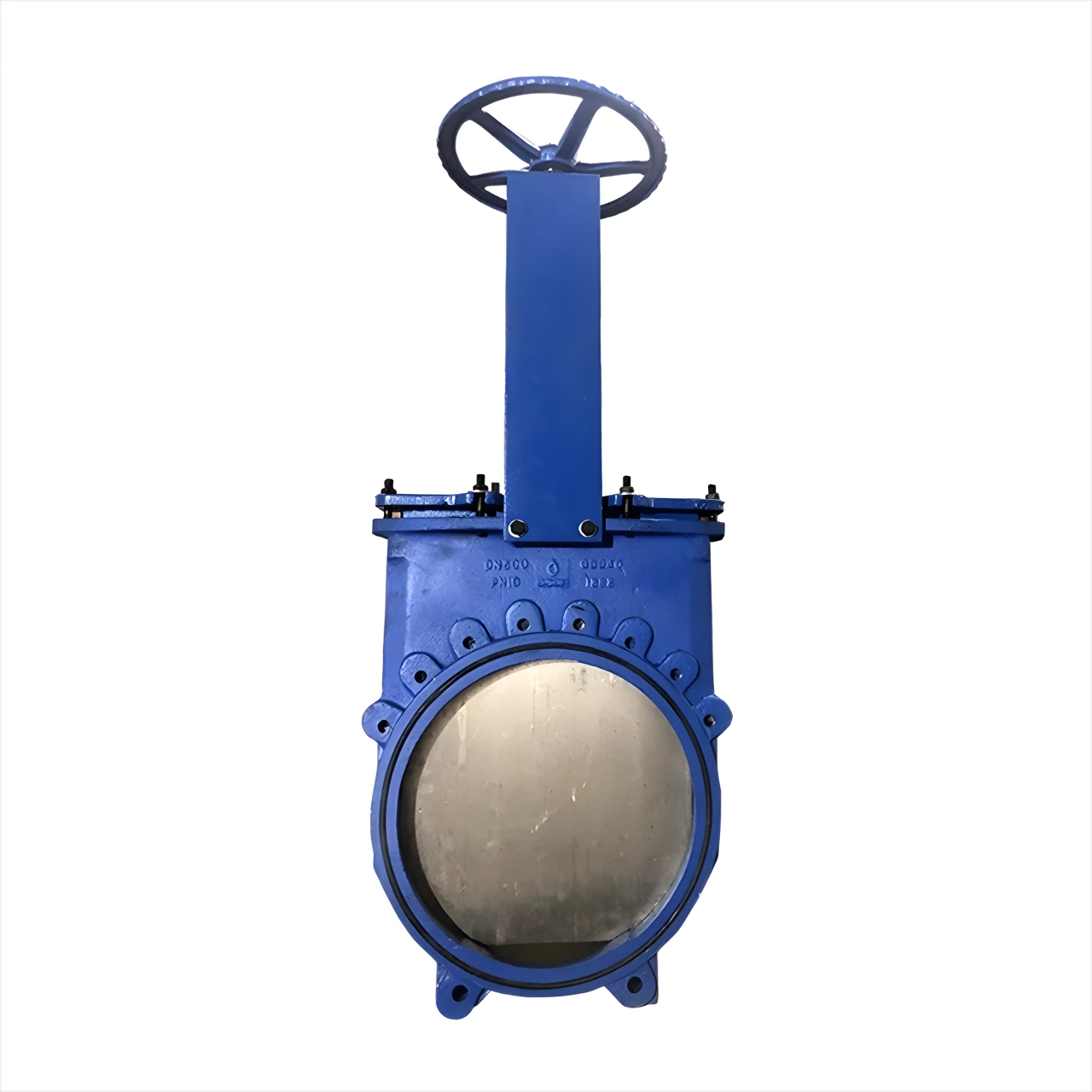  PZ73H-16 Manual knife gate valve Cast steel stainless steel hard seal mud sludge discharge valve