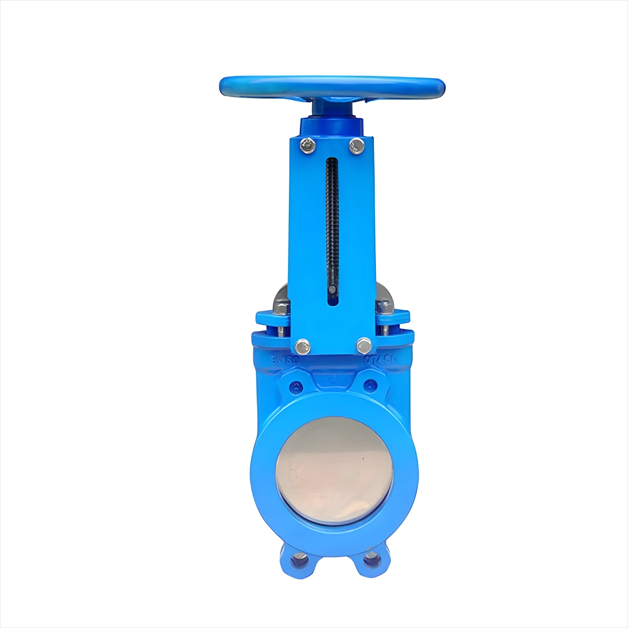  PZ73H-16 Manual knife gate valve Cast steel stainless steel hard seal mud sludge discharge valve