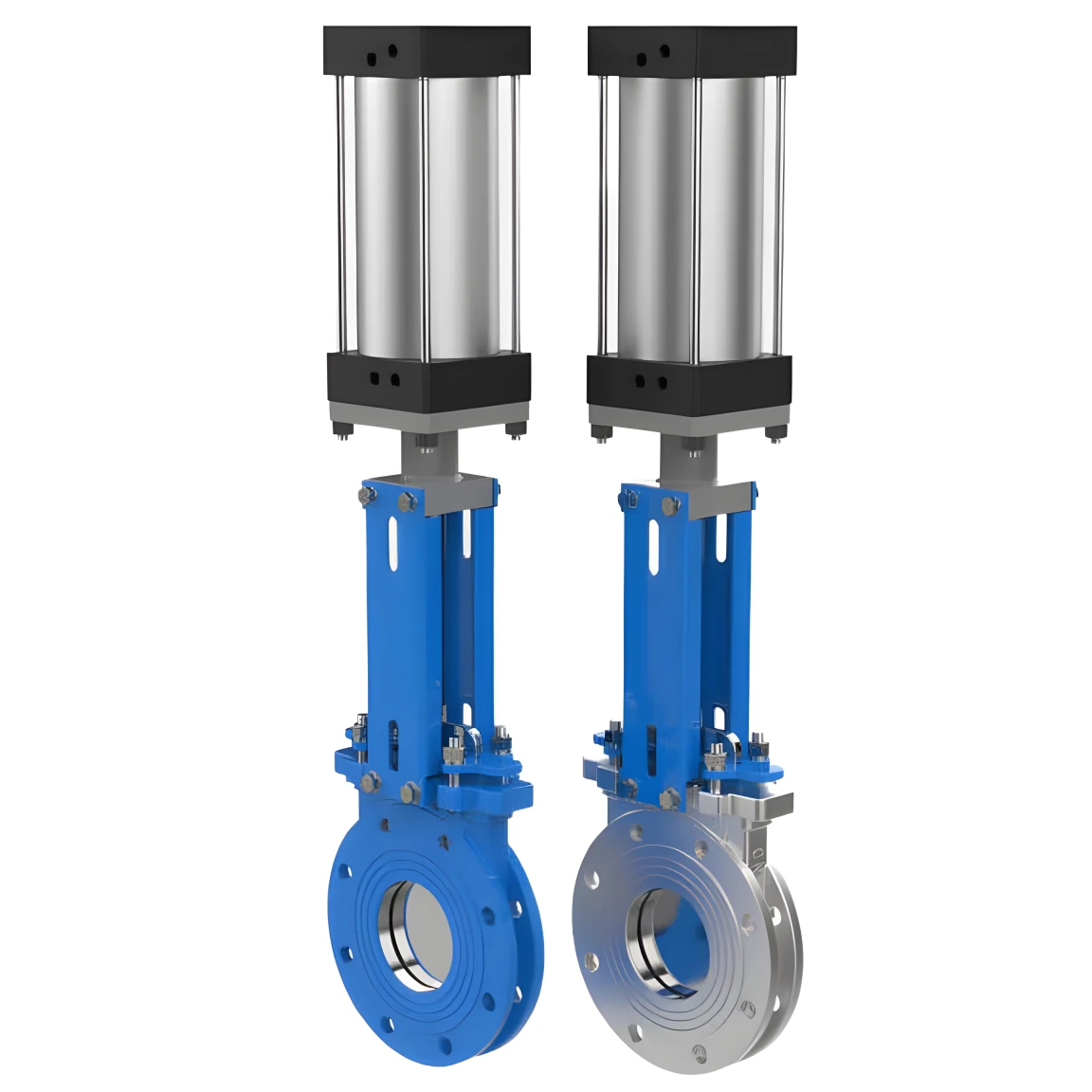 Flange Cast Iron Pneumatic Knife Gate Valve