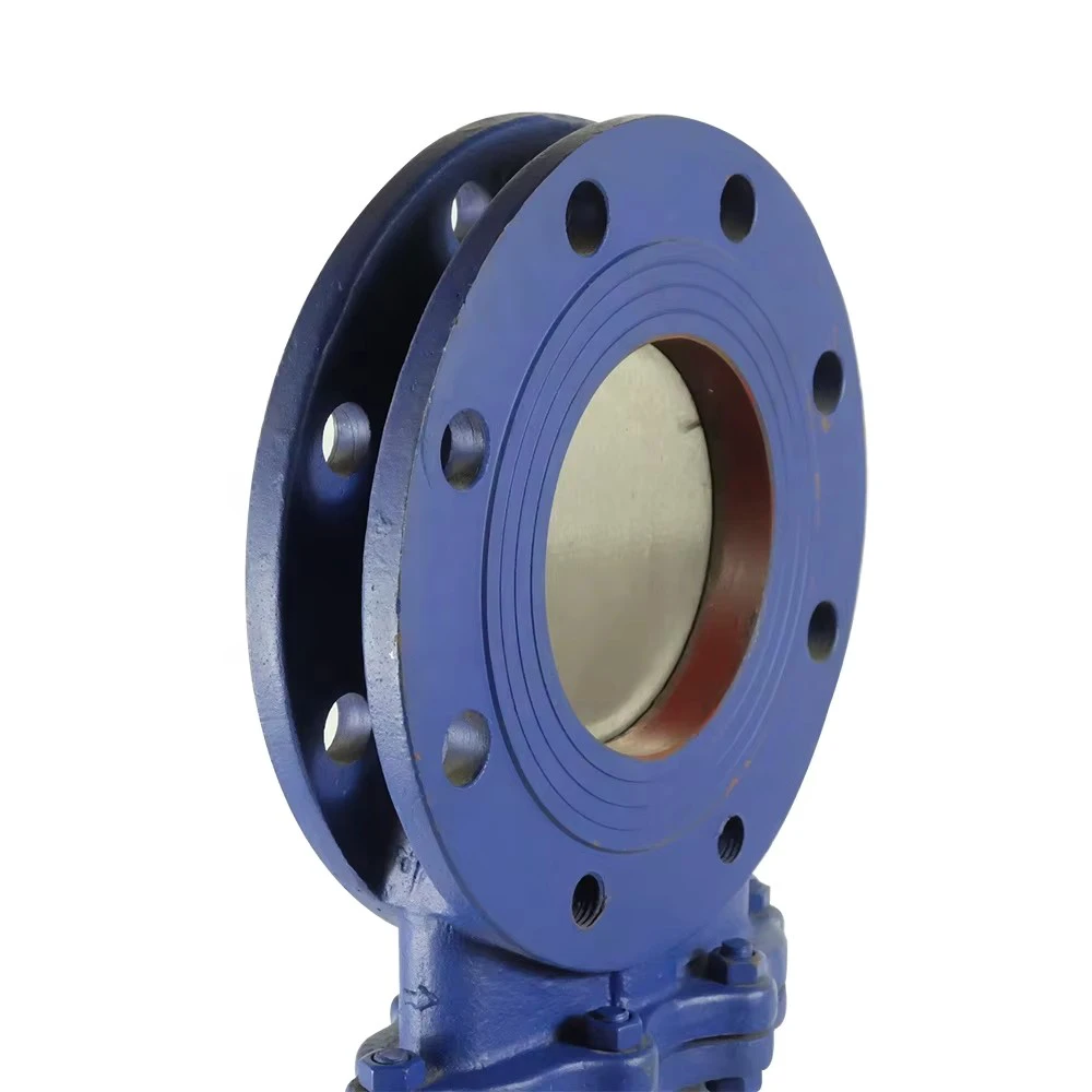 Pneumatic Knife Gate Valve, High Pressure Wear-Resistant Knife Gate ValvePZ673H-10C