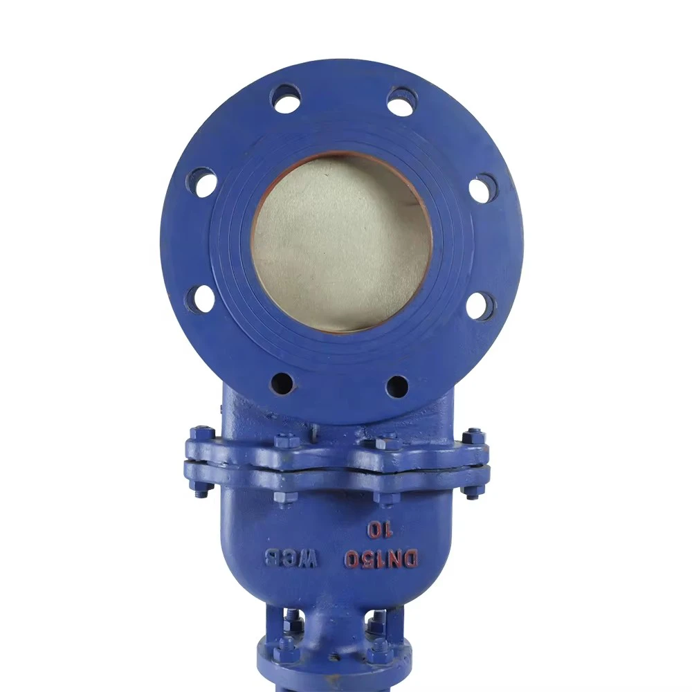 Pneumatic Knife Gate Valve, High Pressure Wear-Resistant Knife Gate ValvePZ673H-10C