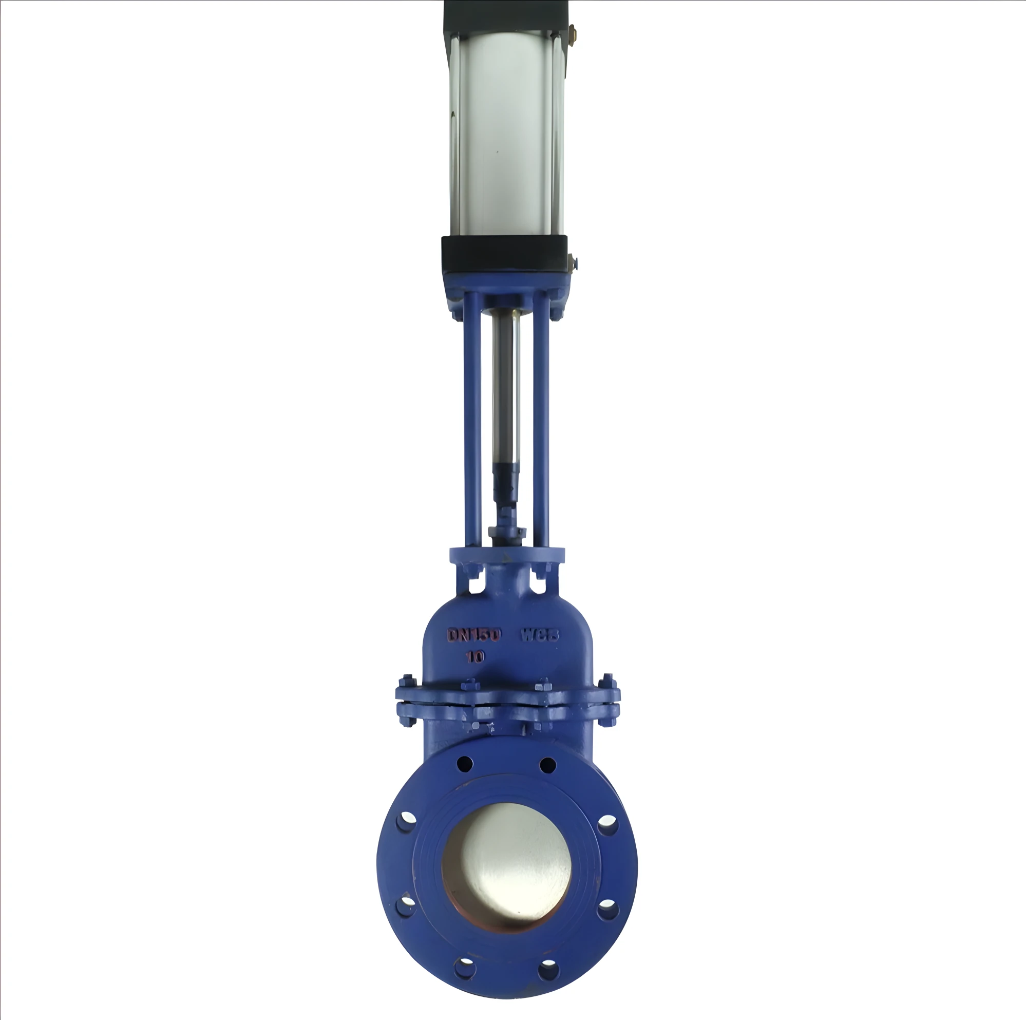 Pneumatic Knife Gate Valve, High Pressure Wear-Resistant Knife Gate ValvePZ673H-10C