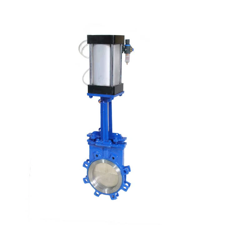 Pneumatic control valve，ductile iron knife gate valve，knife gate valve for slurry