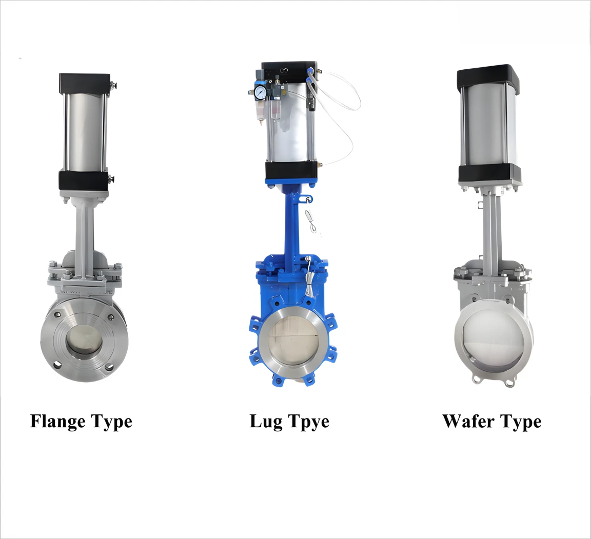 Pneumatic control valve，ductile iron knife gate valve，knife gate valve for slurry