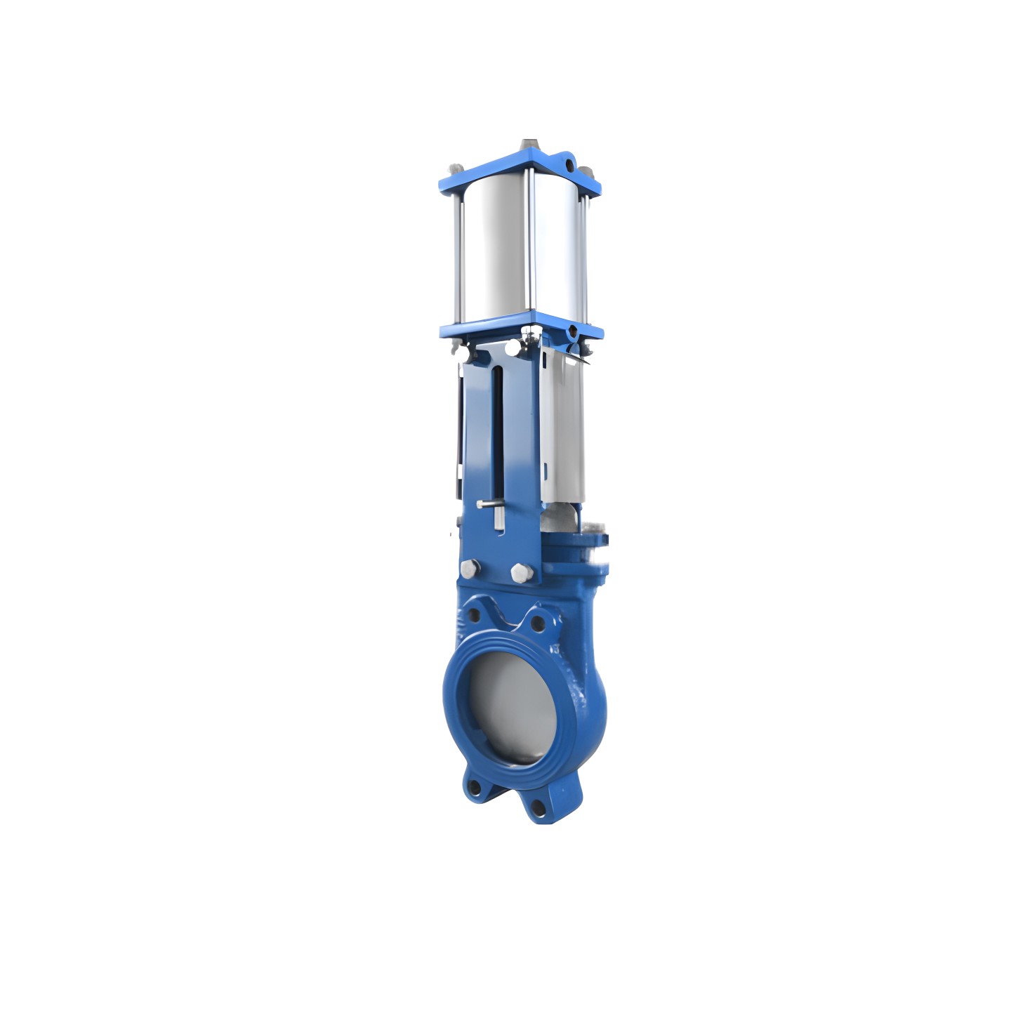 PN16 Air Operated Knife Type Gate Valve Knife Gate Pressure Valve For Gas Parallel Slide Valves