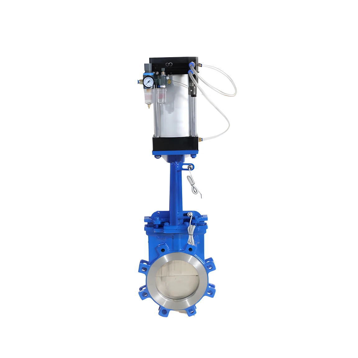 Two-way flanged stainless steel sector gate valve stainless steel Pneumatic knife gate valve 4inch