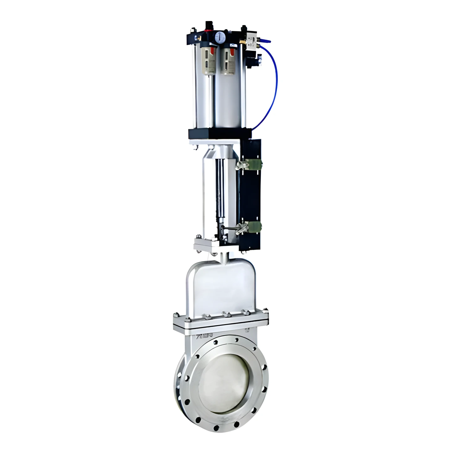  Flange Type Knife Gate Valve 4 inch Stainless Steel Pneumatic Knife Gate Valve Slurry Knife Gate Valve