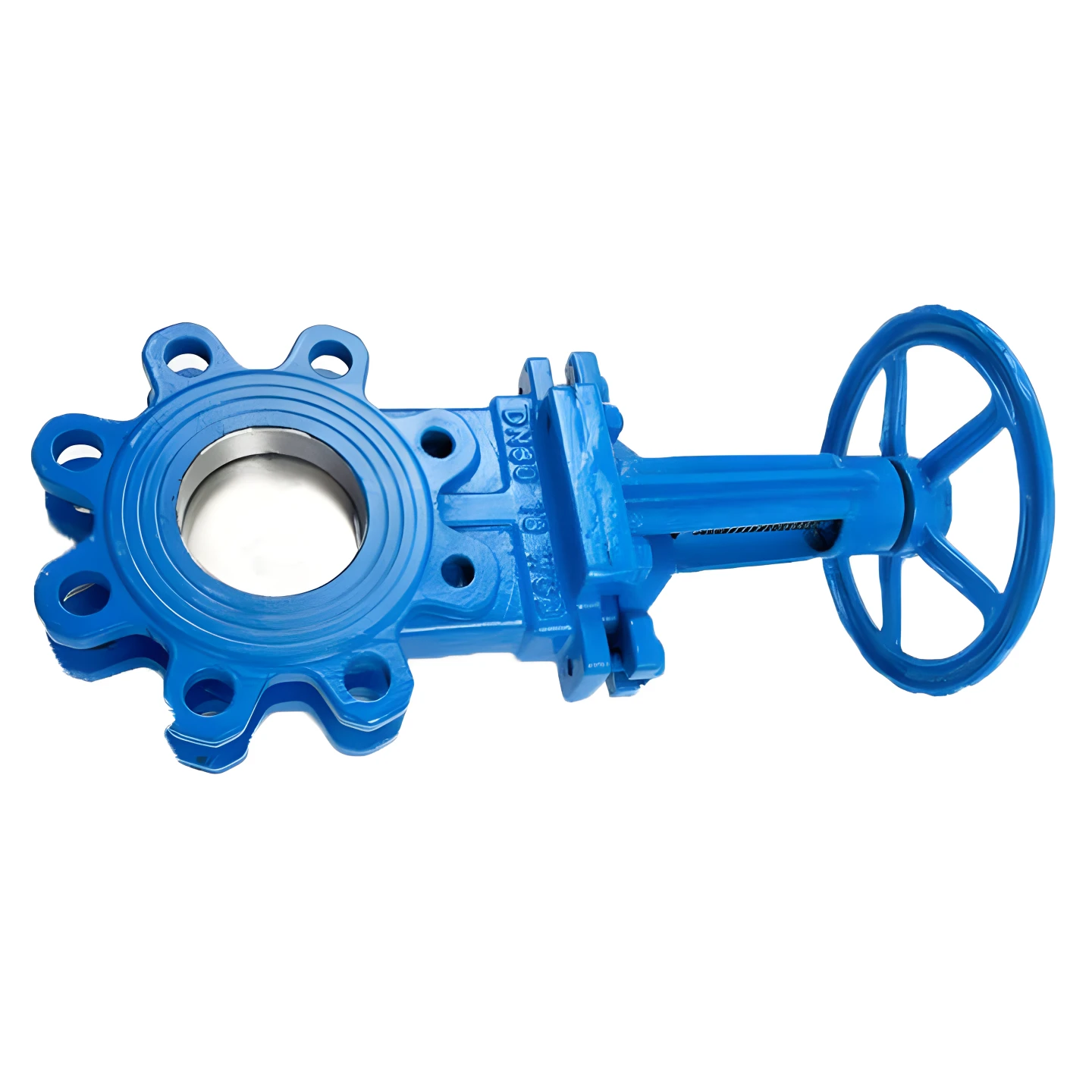 Open-stem PZ73X-16C/10C Clamped knife gate valve Carbon steel hard seal slurry valve lug knife gate valve