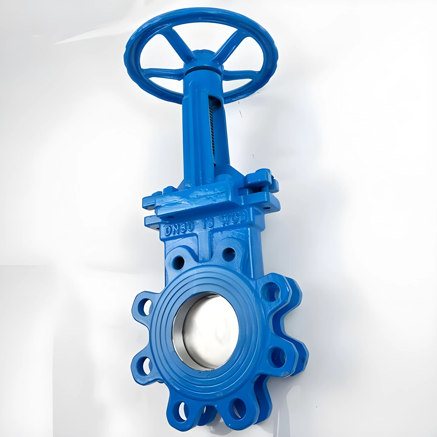 Open-stem PZ73X-16C/10C Clamped knife gate valve Carbon steel hard seal slurry valve lug knife gate valve