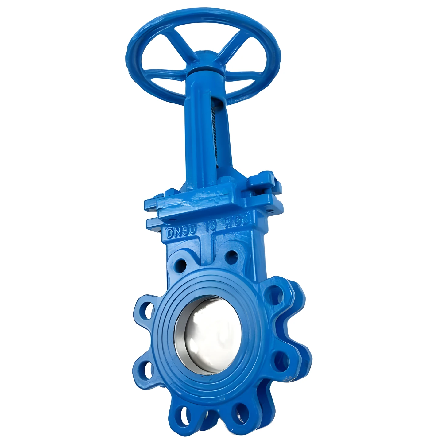 Open-stem PZ73X-16C/10C Clamped knife gate valve Carbon steel hard seal slurry valve lug knife gate valve