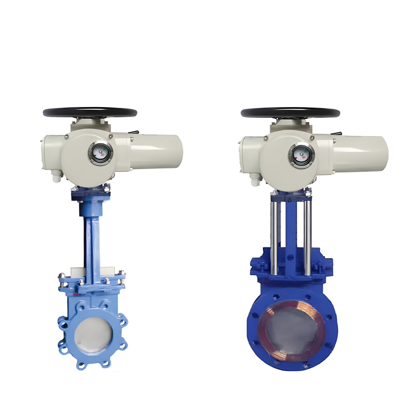 Stainless steel motor-driven electric knife gate valve