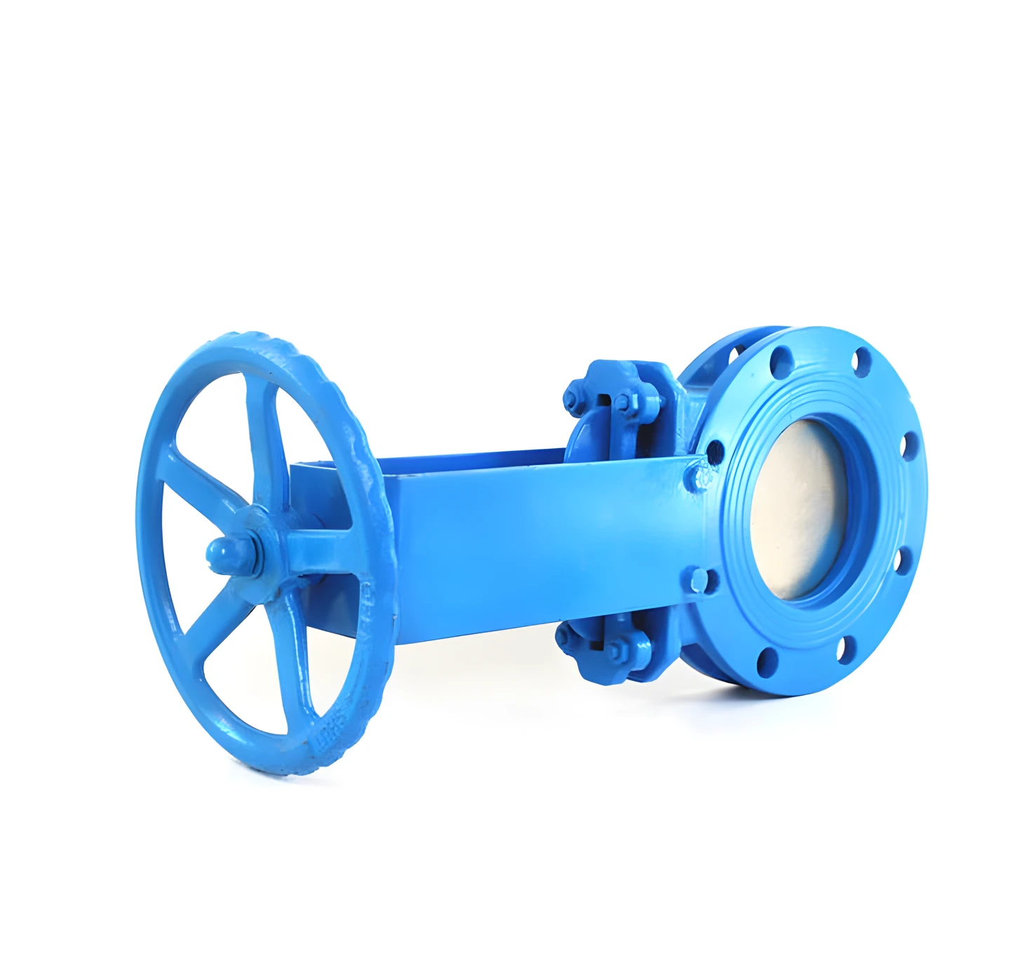 Normal temperature manual knife gate valve WCB flange manual flange gate valve