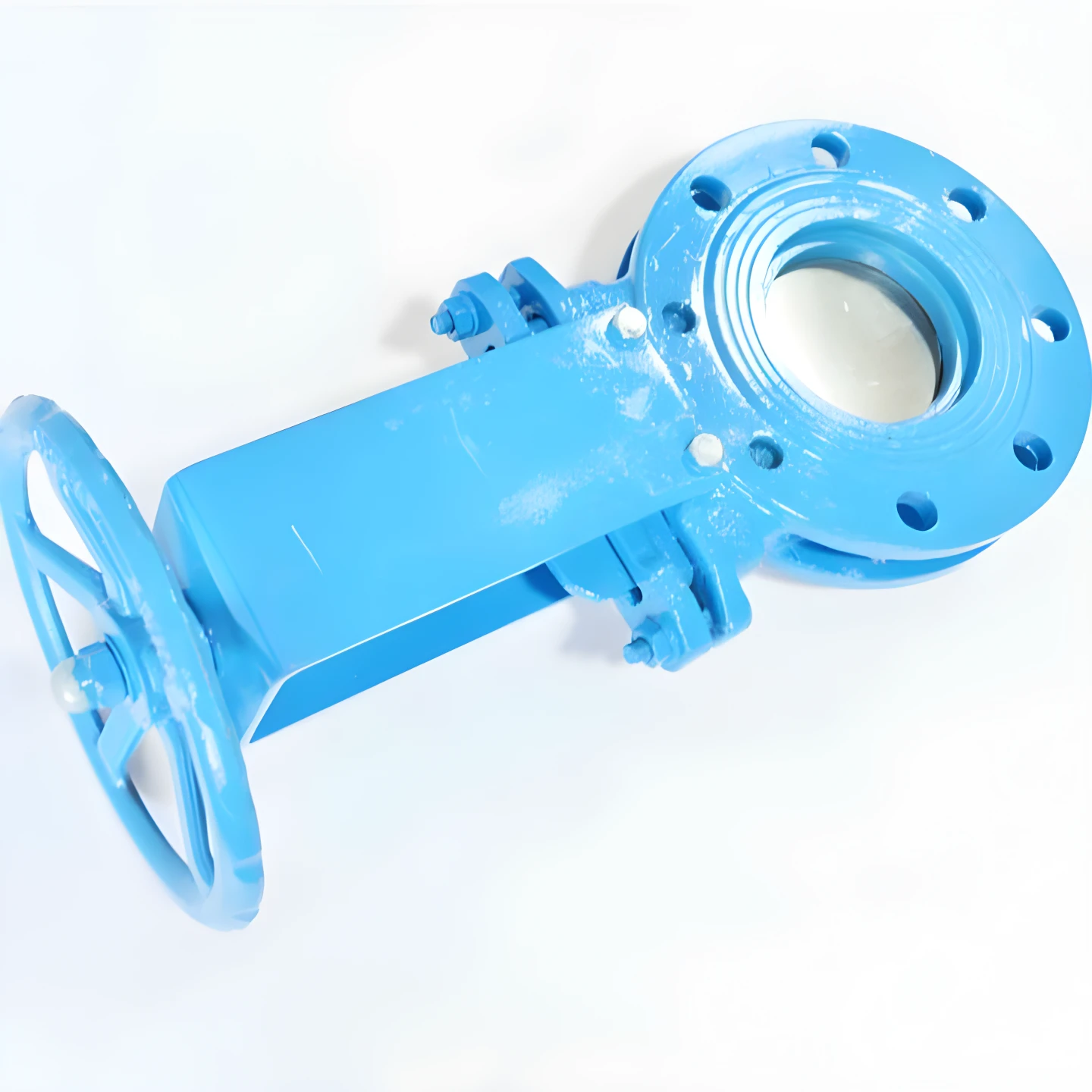 Normal temperature manual knife gate valve WCB flange manual flange gate valve