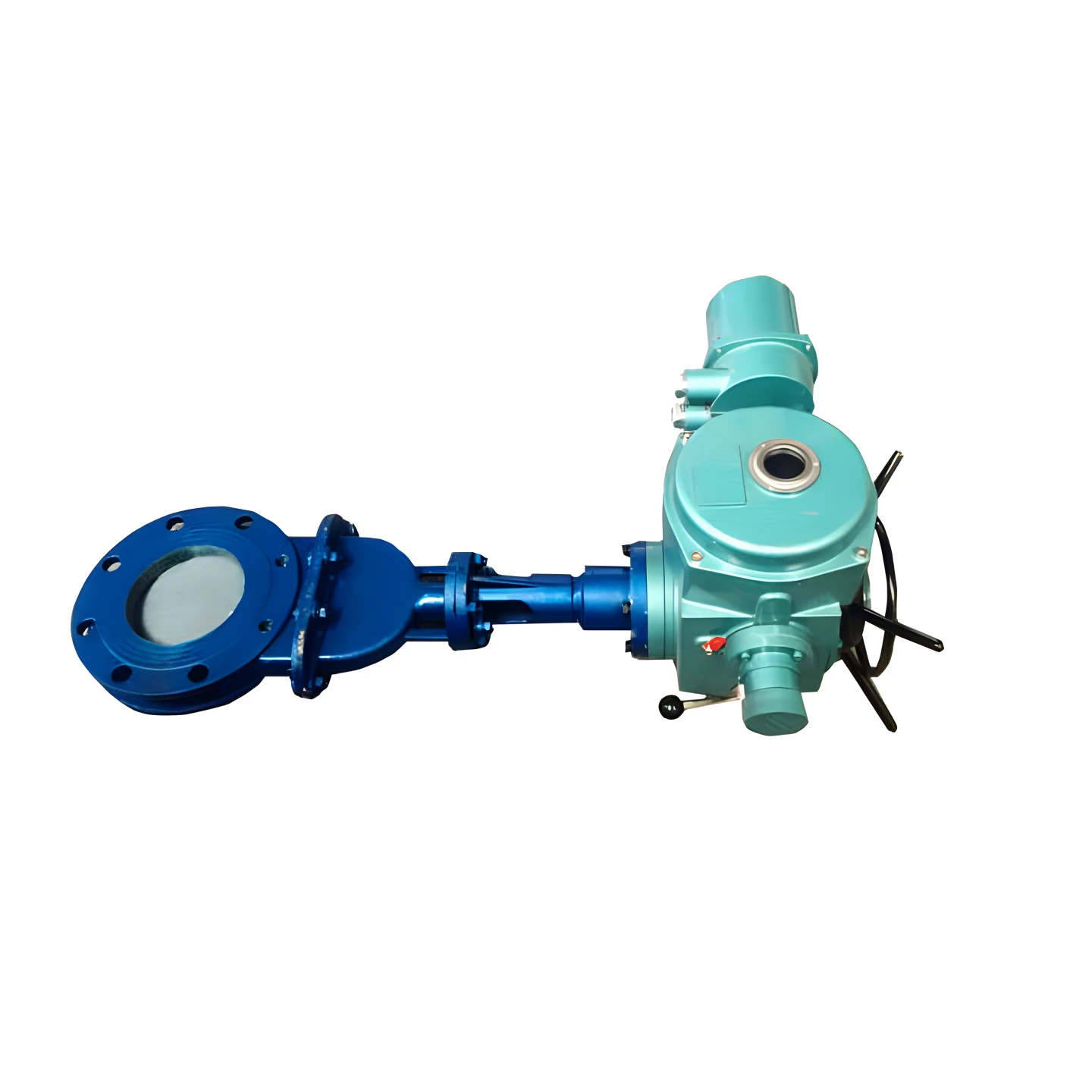 Electric Flanged Ceramic Knife Gate Valve 