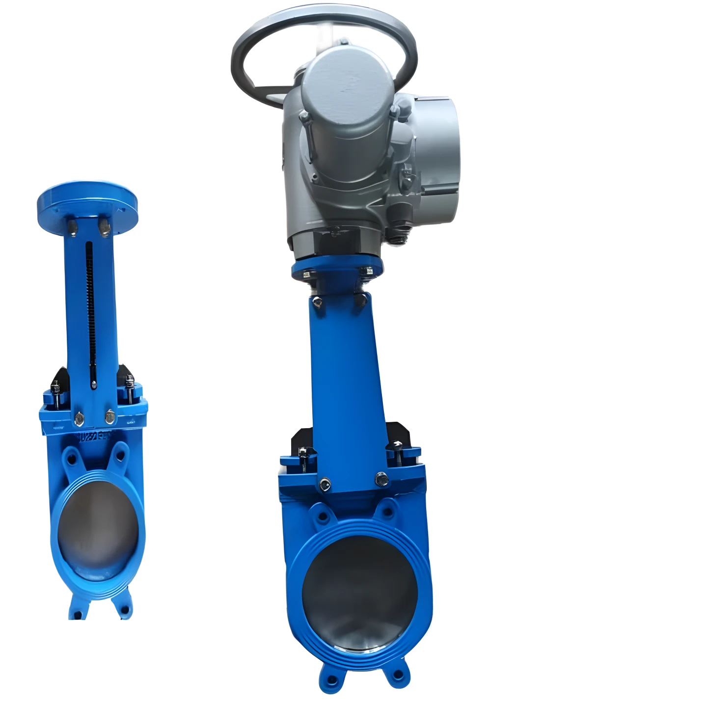 Ductile iron body control valve, bidirectional electric knife gate valve, slurry valve