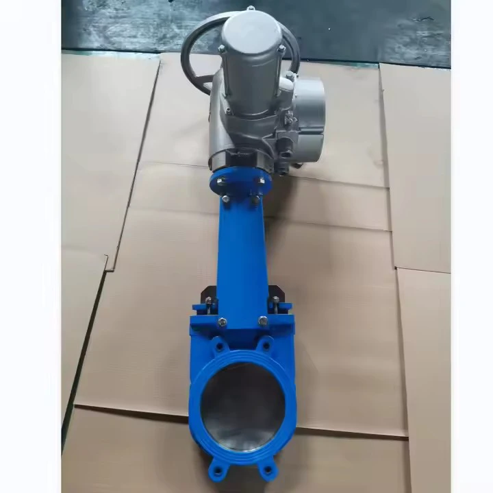 Ductile iron body control valve, bidirectional electric knife gate valve, slurry valve