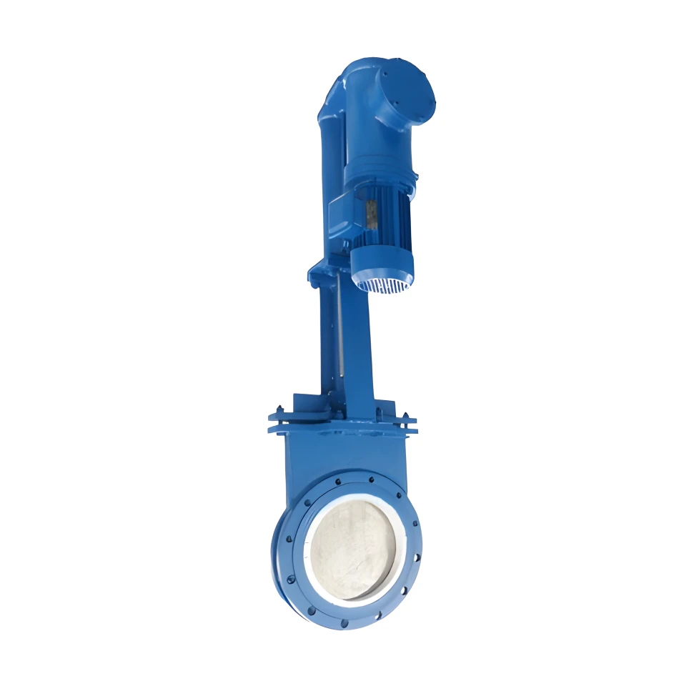 Electric Actuated Carbon Steel Material Slurry Knife Gate Valve