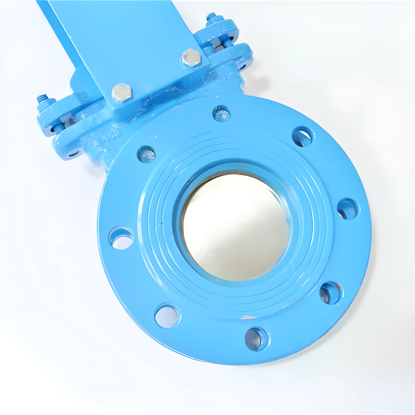 Normal temperature manual knife gate valve WCB flange manual flange gate valve