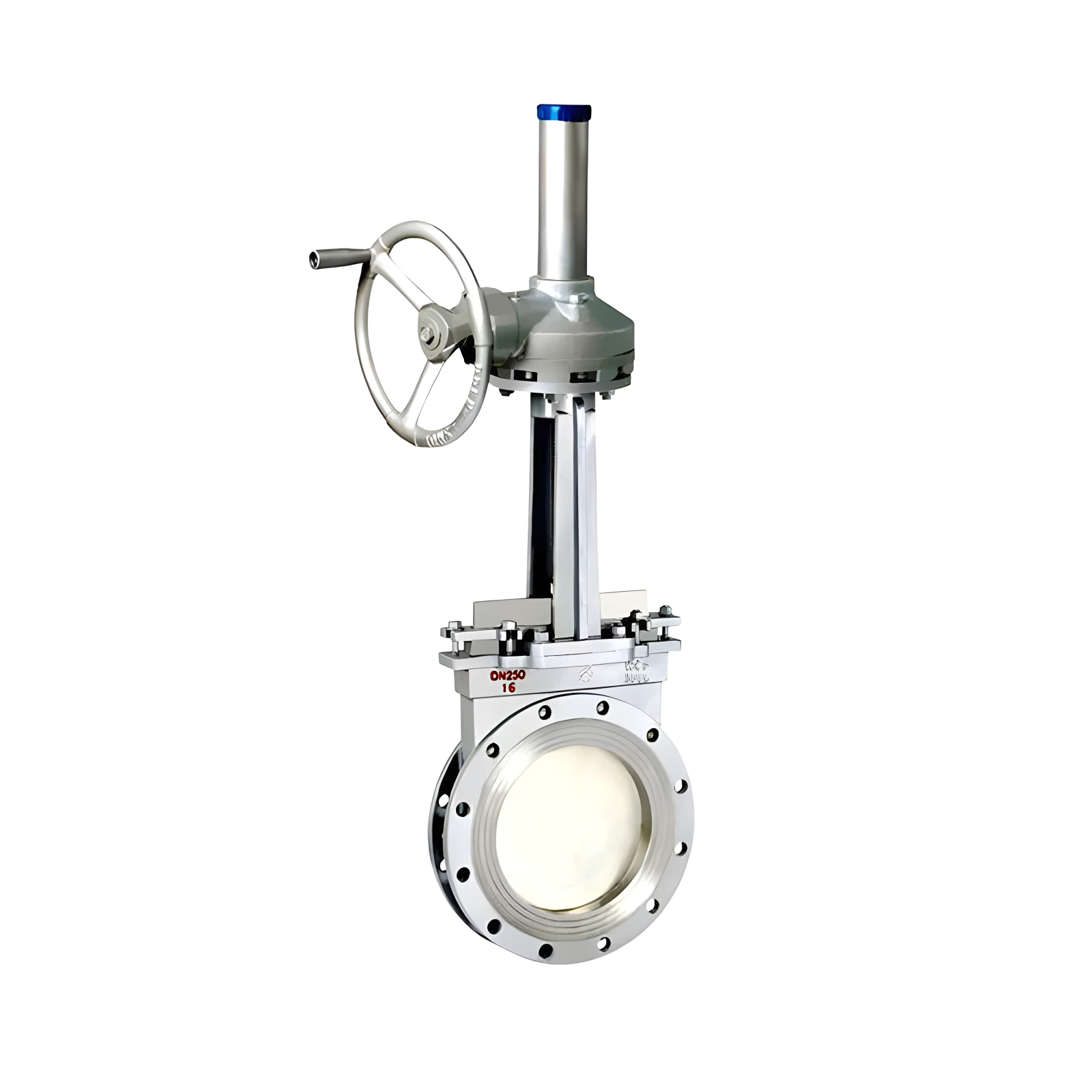 Pneumatic Control Valve Dual Pass Stainless Steel Flanged Knife Gate Valve