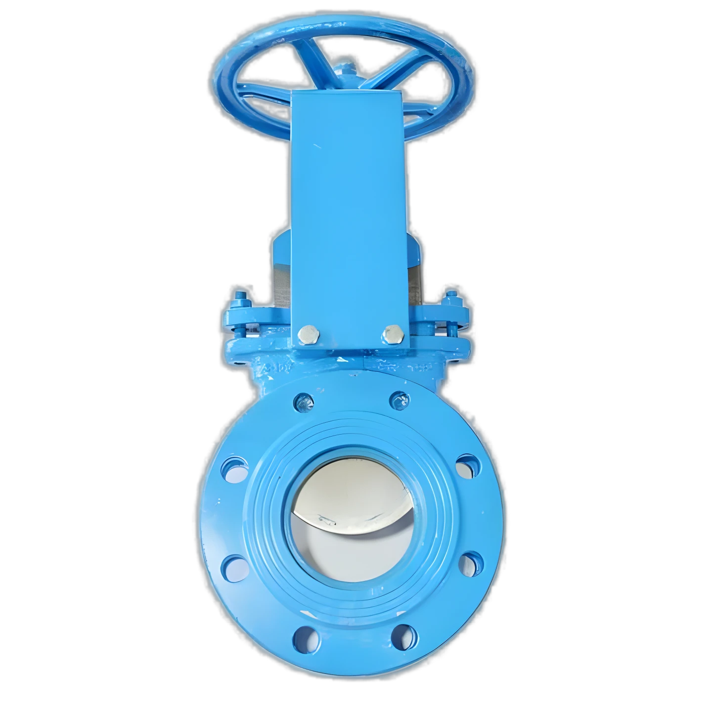 Normal temperature manual knife gate valve WCB flange manual flange gate valve