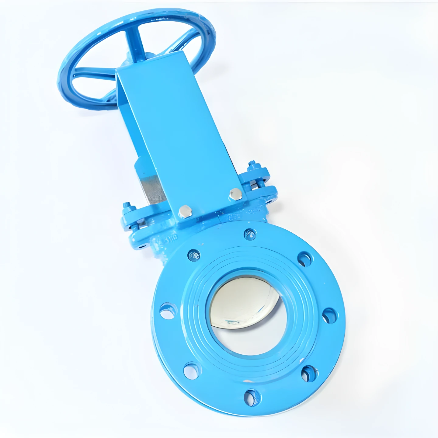 Normal temperature manual knife gate valve WCB flange manual flange gate valve