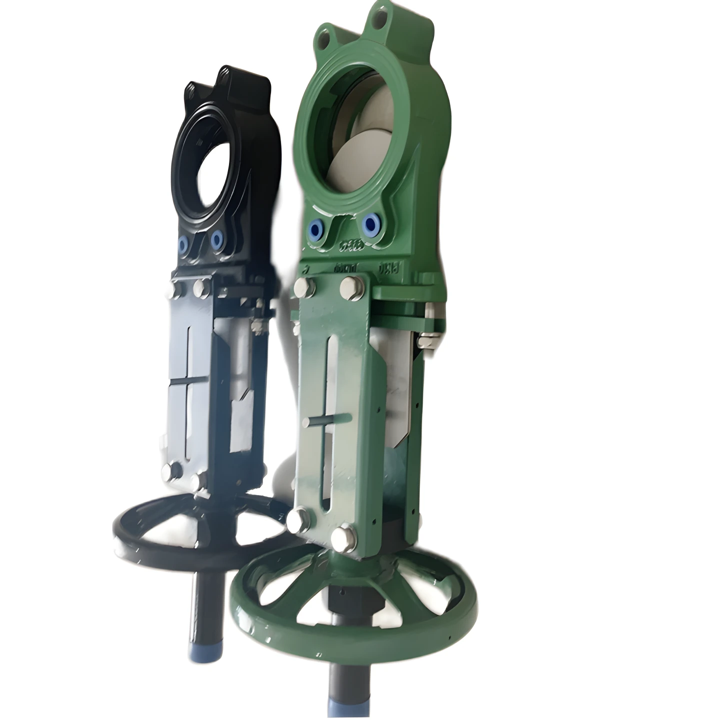  Cast iron SS316 gate plate rubber sealed bidirectional knife gate valve