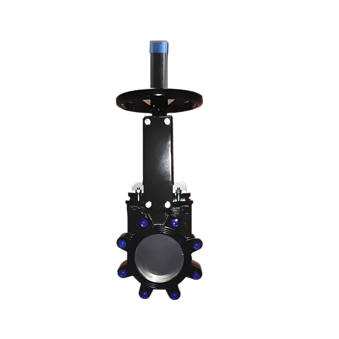 Clamped rising stem gate valve for water with manual control structure