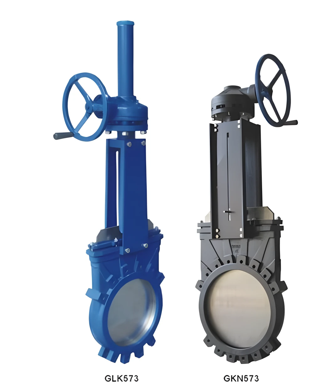 Ductile iron stainless steel two-way rising knife gate valve