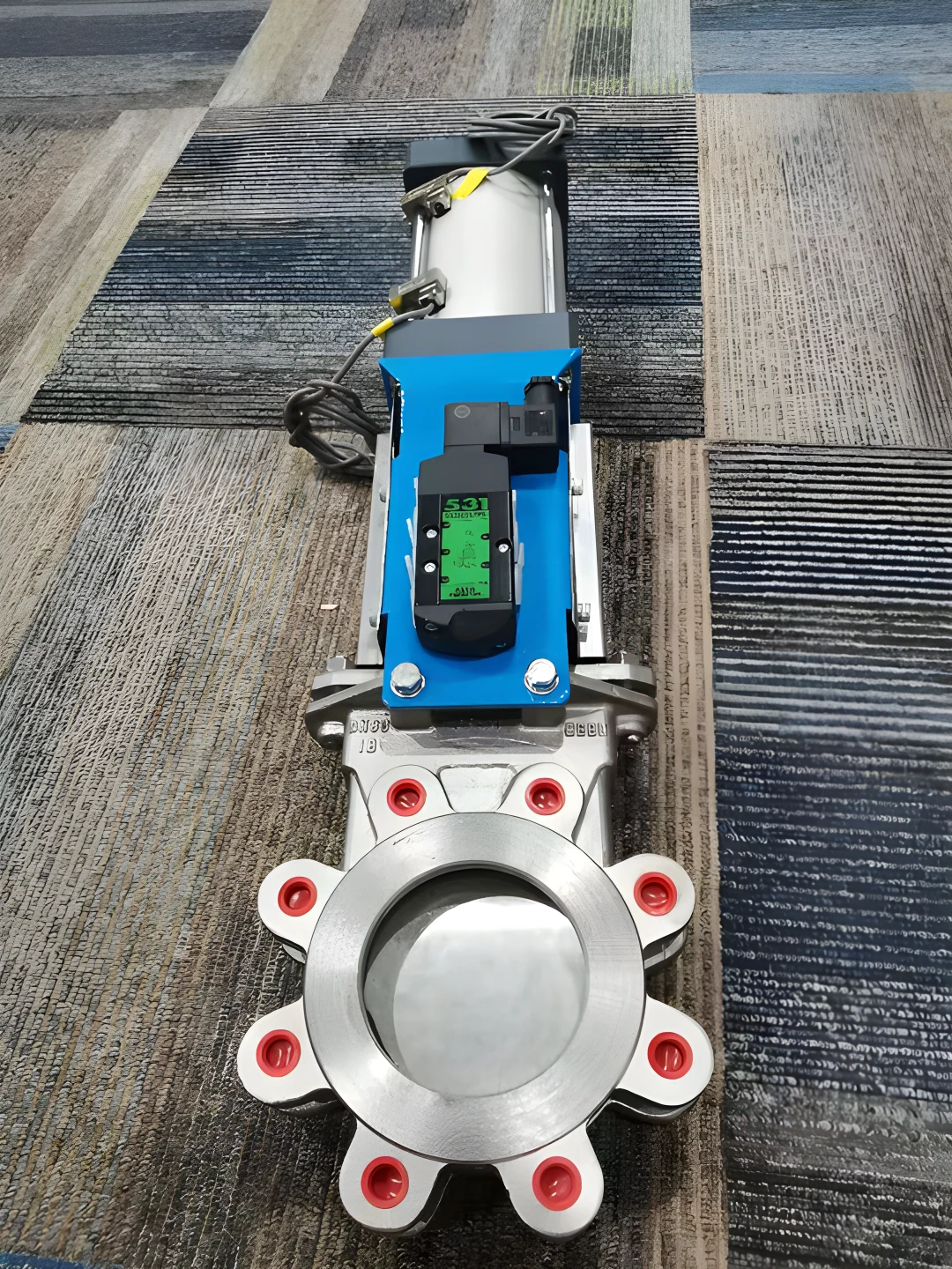 Ductile Iron Coating Pneumatically Operateddouble Acting Uni-Direction Knife Gate Valve