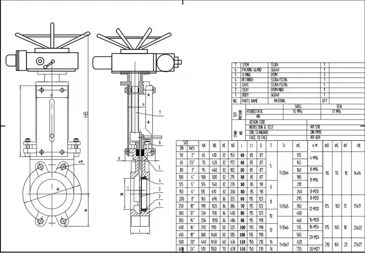 High quality  electric knife gate valve