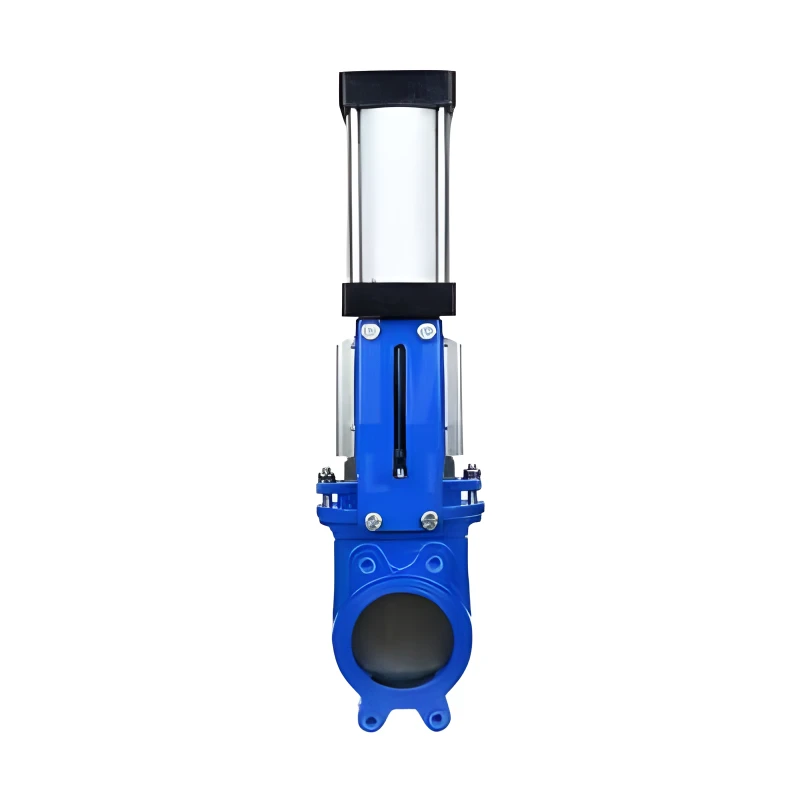 Pneumatic knife gate valve PZ673H-10/16C stainless steel