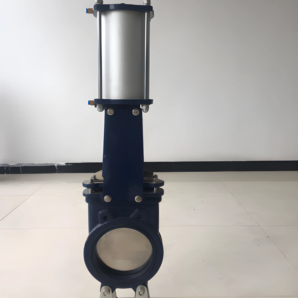 Pneumatic 2.5-Inch Ductile Iron Soft-Sealed One-Way Knife Gate Valve for Slurry Applications